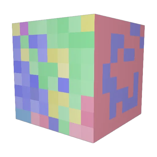 bigabsch Minecraft avatar head, 3D render