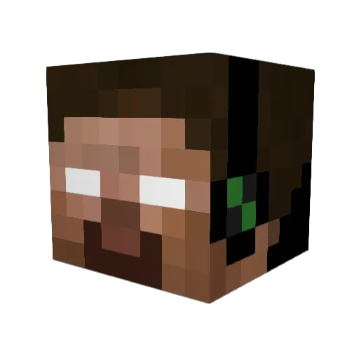 bigair128 Minecraft avatar head, 3D render