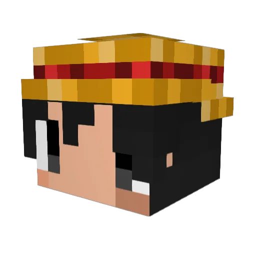 bigasian56 Minecraft avatar head, 3D render