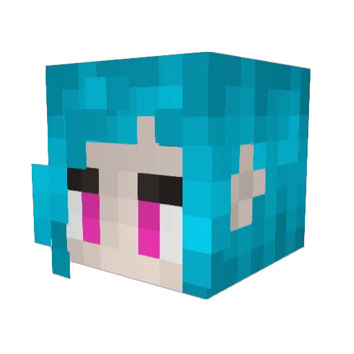 bigassdude Minecraft avatar head, 3D render