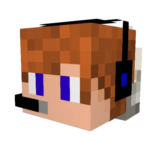 bigawesome2424 Minecraft avatar head, 3D render