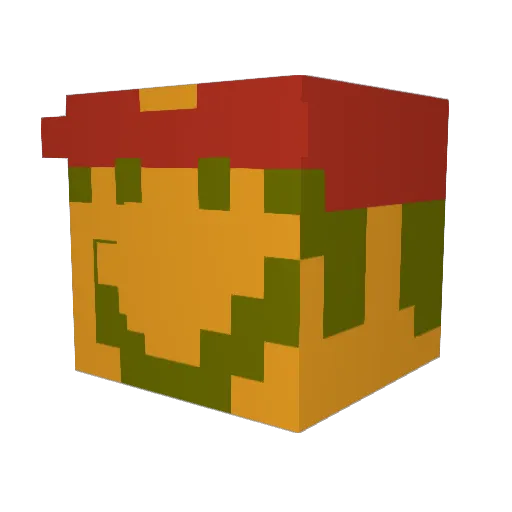 bigbadginoman Minecraft avatar head, 3D render