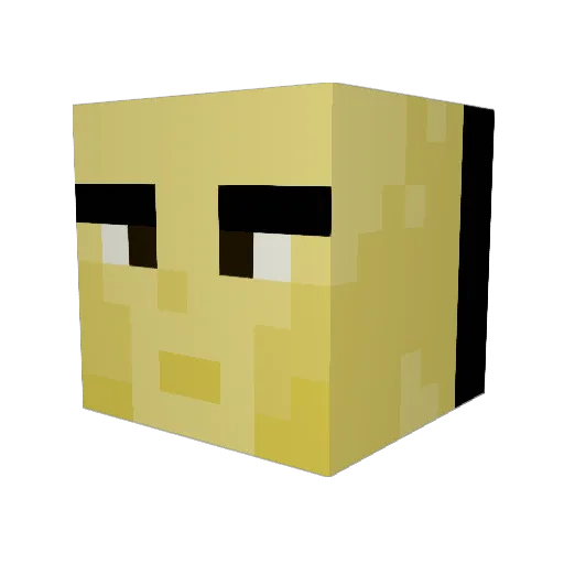 bigballer35 Minecraft avatar head, 3D render