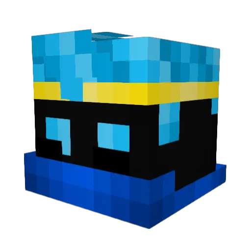 bigballsbanz Minecraft avatar head, 3D render