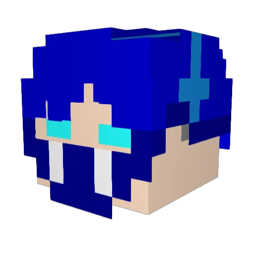 bigbang5 Minecraft avatar head, 3D render