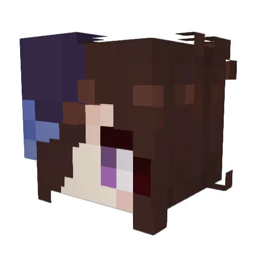 bigbean840 Minecraft avatar head, 3D render