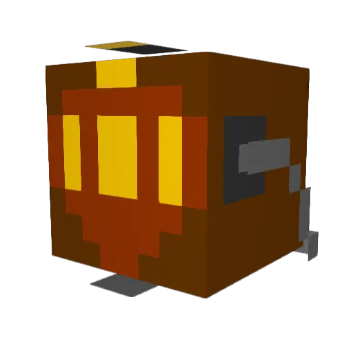bigbear75 Minecraft avatar head, 3D render