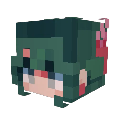 bigbellat Minecraft avatar head, 3D render