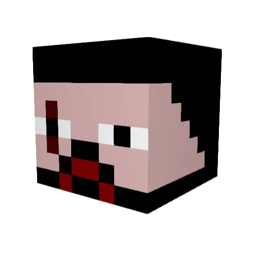 bigbenji89 Minecraft avatar head, 3D render
