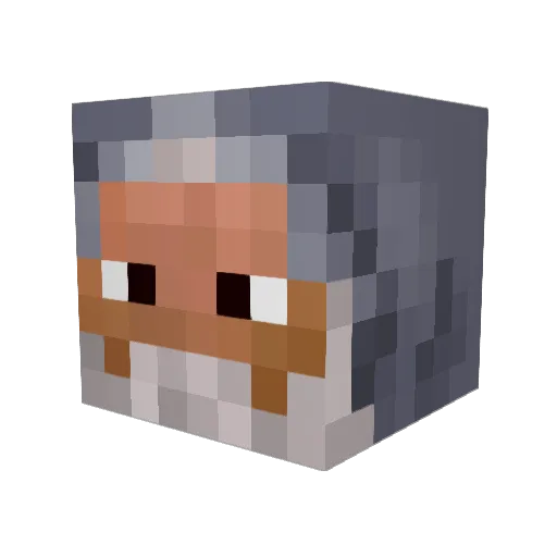 bigbigmek Minecraft avatar head, 3D render