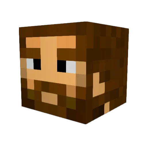 bigbird89 Minecraft avatar head, 3D render