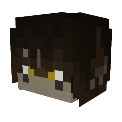 bigbirdbreadbug Minecraft avatar head, 3D render