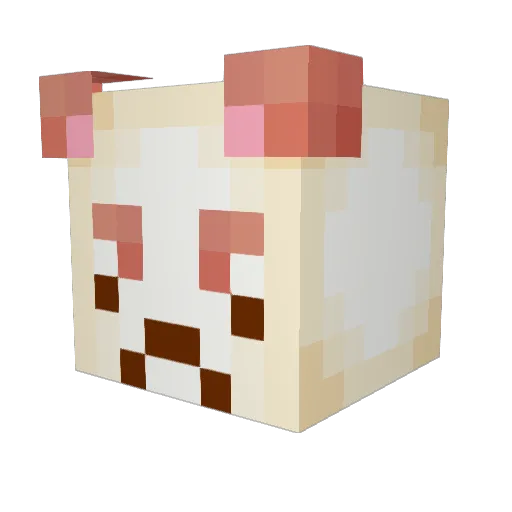 bigbluballs Minecraft avatar head, 3D render