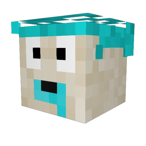 bigboi8215 Minecraft avatar head, 3D render