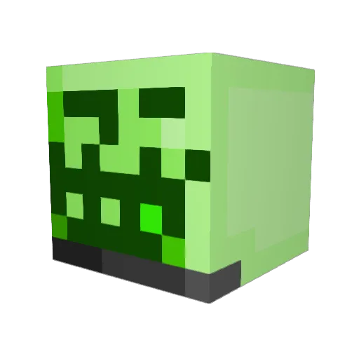 bigboituz Minecraft avatar head, 3D render