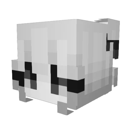 bigboobcreeper Minecraft avatar head, 3D render