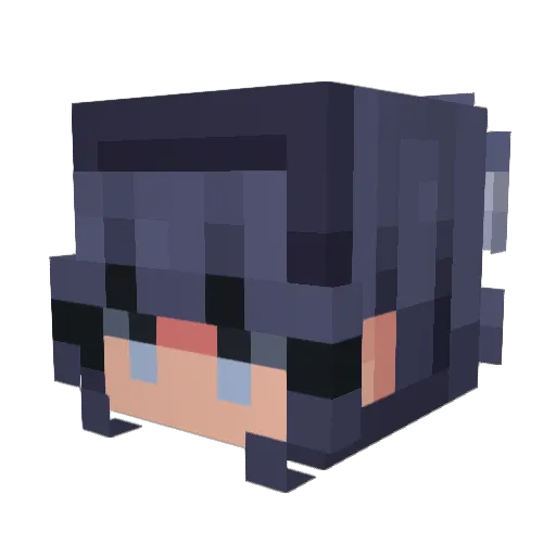 bigbootybaddies Minecraft avatar head, 3D render