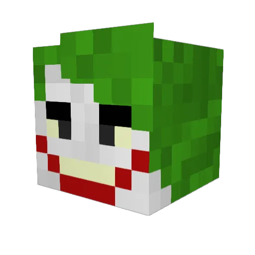 bigbootyidiot Minecraft avatar head, 3D render
