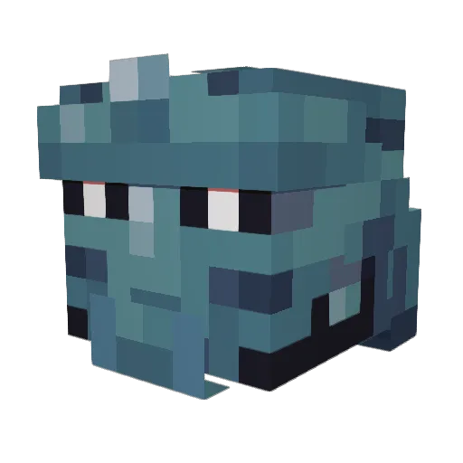 bigbootyrider Minecraft avatar head, 3D render