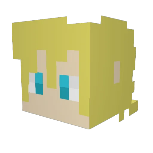 bigbostab Minecraft avatar head, 3D render