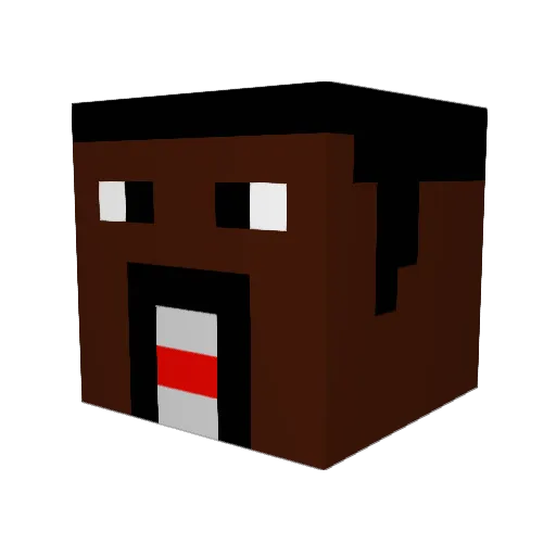 bigboy880 Minecraft avatar head, 3D render