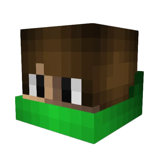bigboyblue1 Minecraft avatar head, 3D render