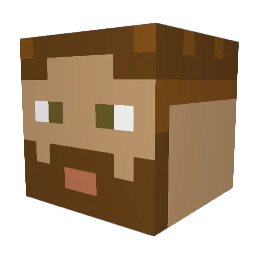 bigboyd8675 Minecraft avatar head, 3D render