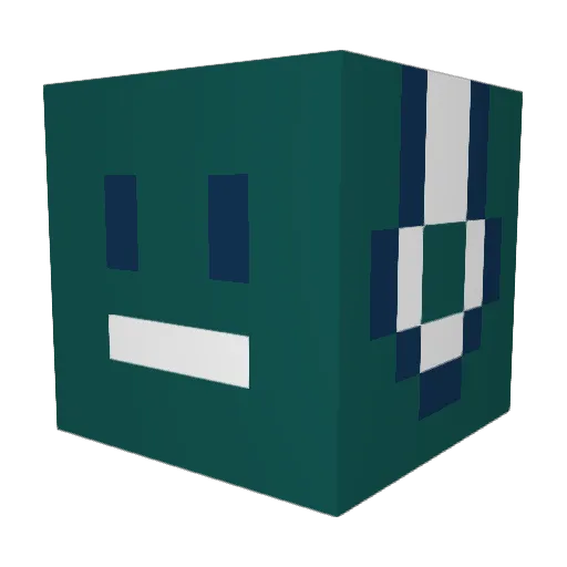 bigbrainkid007 Minecraft avatar head, 3D render