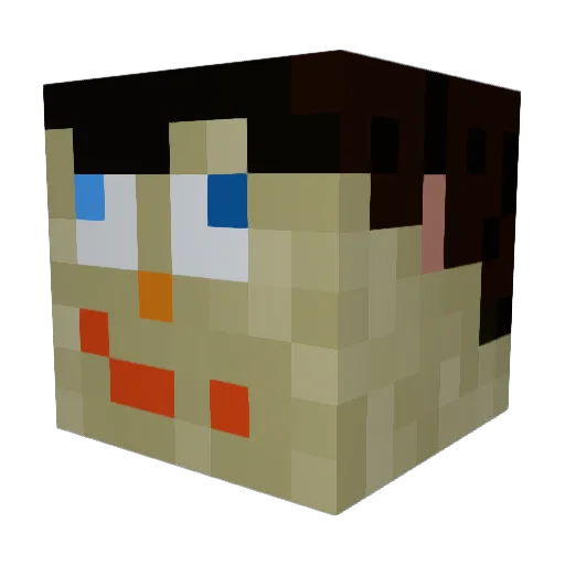 bigbub00 Minecraft avatar head, 3D render