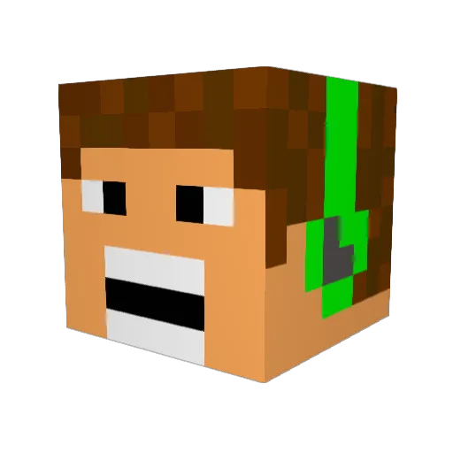 bigbuckhunt Minecraft avatar head, 3D render