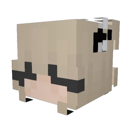 bigbundababe2 Minecraft avatar head, 3D render