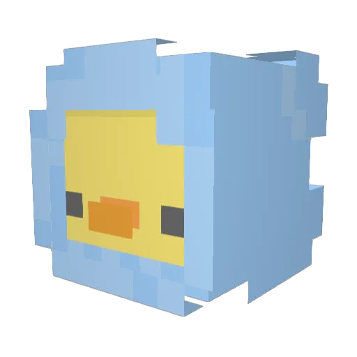 bigcahoonalt Minecraft avatar head, 3D render
