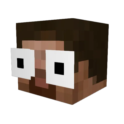 bigchaser0203 Minecraft avatar head, 3D render