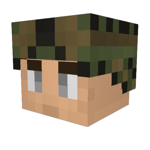 bigcountry99 Minecraft avatar head, 3D render
