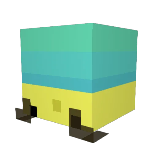 bigdaddy1213 Minecraft avatar head, 3D render
