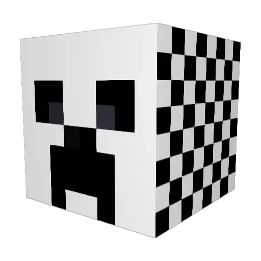 bigdaddydice Minecraft avatar head, 3D render