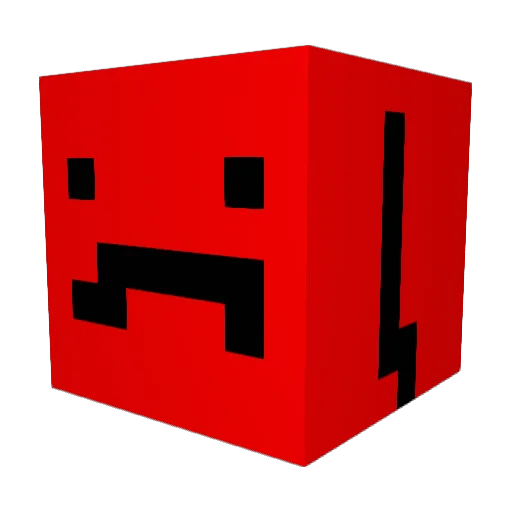 bigdaddyseb Minecraft avatar head, 3D render
