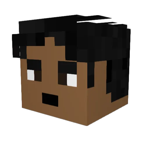 bigdade Minecraft avatar head, 3D render