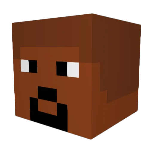 bigdickliam Minecraft avatar head, 3D render