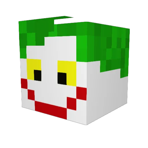 bigdillyy Minecraft avatar head, 3D render