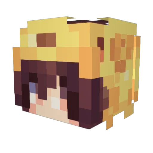 bigdog012477 Minecraft avatar head, 3D render