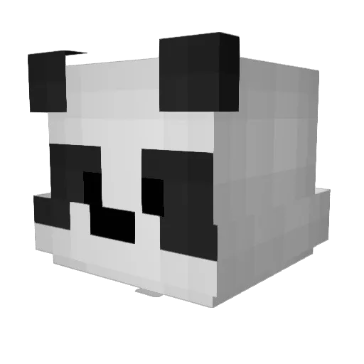 bigdogstatus1 Minecraft avatar head, 3D render