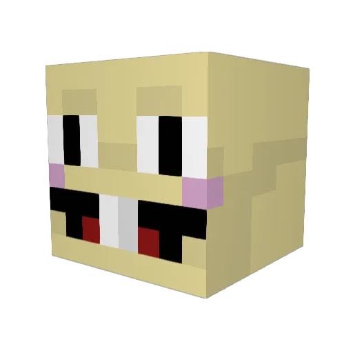 bigfatdonkey71 Minecraft avatar head, 3D render
