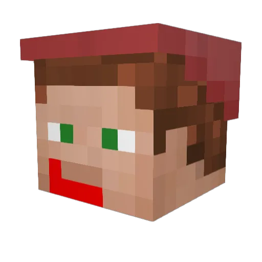 bigfella2000 Minecraft avatar head, 3D render