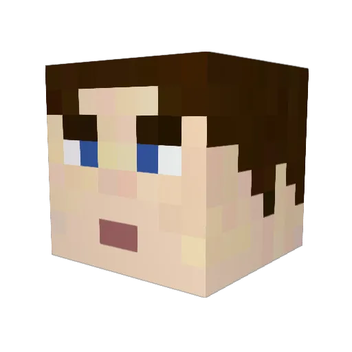 bigfoot46 Minecraft avatar head, 3D render