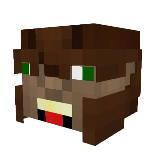bigfootcraft1 Minecraft avatar head, 3D render