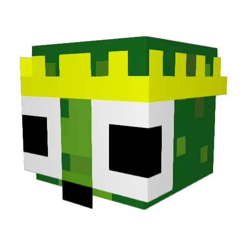 bigfrazier Minecraft avatar head, 3D render