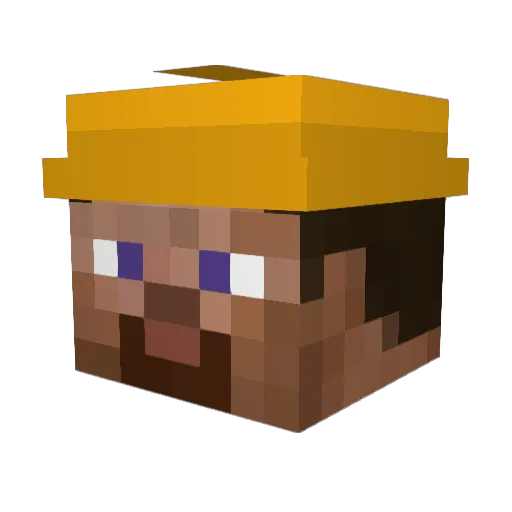 biggerpigglez Minecraft avatar head, 3D render