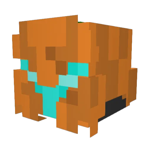 biggestevilboo Minecraft avatar head, 3D render