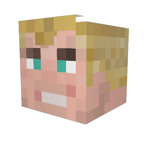 biggestfatzo Minecraft avatar head, 3D render